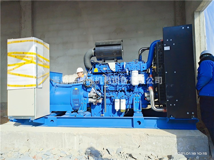 500KW玉柴发电机组交付山东省青岛市黄岛区海王纸业股份有限公司使用现场