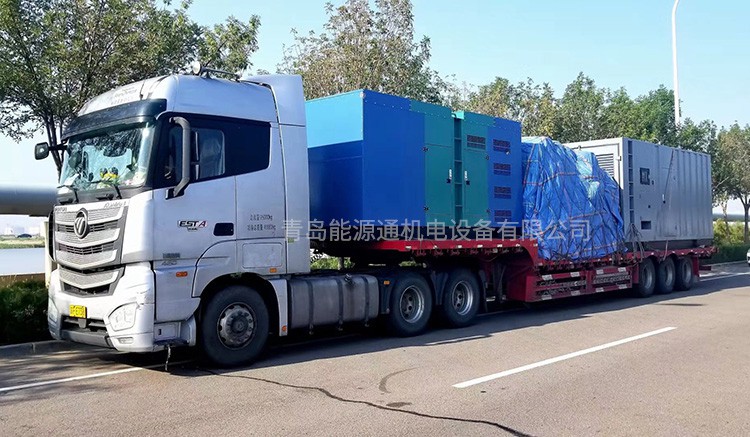 800KW集装箱式机组交付天津某韩资企业调试运行手动自动功能一切正常